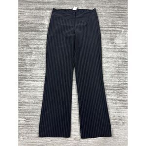 Wrapper Pants Juniors 9 Black Purple Pinstripe Dress Bootcut Made in‎ USA Y2K